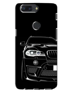 Чохол для OnePlus 5T з картинкою «Темний силует BMW»