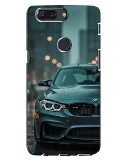 Чохол для OnePlus 5T з картинкою «BMW у вогнях міста»