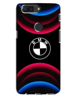 Чохол для OnePlus 5T з картинкою «Логотип BMW та неонові дуги»