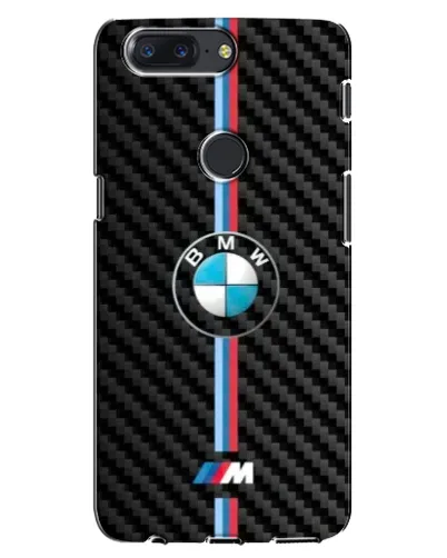 Чохол для OnePlus 5T з картинкою «Емблема BMW та карбон»