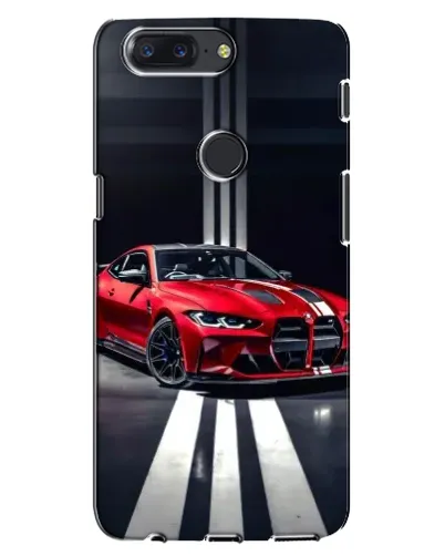 Чохол для OnePlus 5T з картинкою «Червона BMW на дорозі»