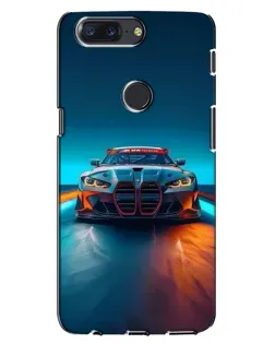 Чехол для OnePlus 5T с картинкой «BMW — огни неона» Чехол для OnePlus 5T с картинкой «BMW — огни неона»