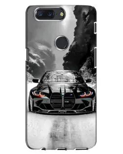 Чехол для OnePlus 5T с картинкой «BMW — акварельный дрифт» Чехол для OnePlus 5T с картинкой «BMW — акварельный дрифт»