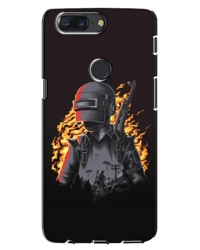 Чохол для OnePlus 5T з картинкою «PUBG — вогняний силует»