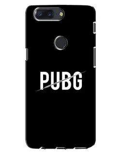 Чохол для OnePlus 5T з картинкою «PUBG — білий логотип»