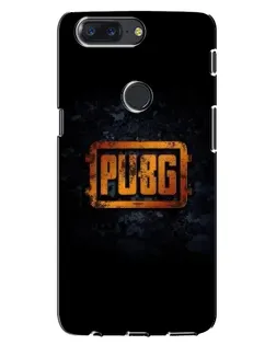 Чохол для OnePlus 5T з картинкою «PUBG — золотий логотип»