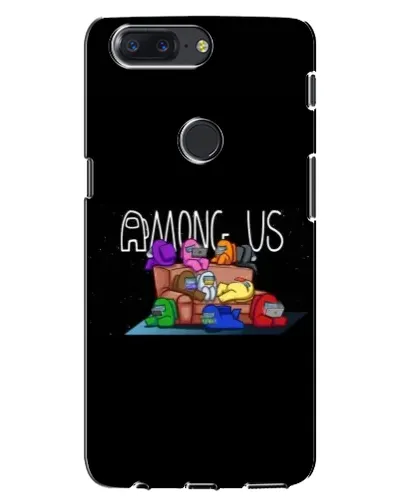 Чехол для OnePlus 5T с картинкой «Логотип Among Us» Чехол для OnePlus 5T с картинкой «Логотип Among Us»