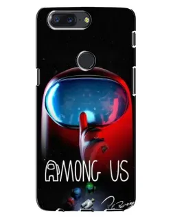 Чехол для OnePlus 5T с картинкой «Красный импостер — макро»