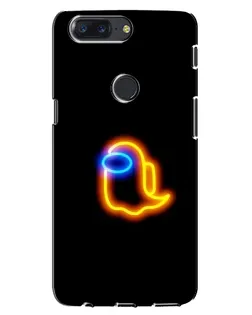 Чехол для OnePlus 5T с картинкой «Among Us неоновое сияние»