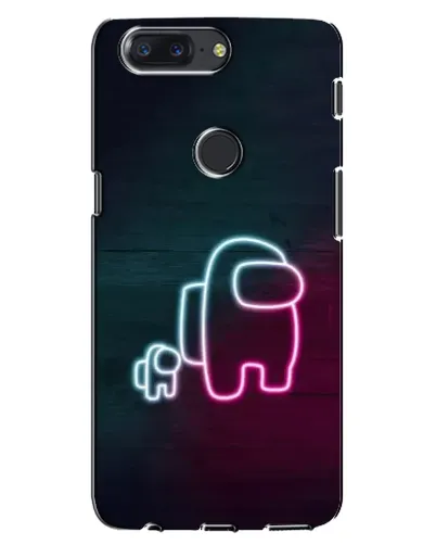 Чехол для OnePlus 5T с картинкой «Among Us неон-арт» Чехол для OnePlus 5T с картинкой «Among Us неон-арт»