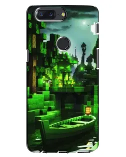 Чехол для OnePlus 5T с картинкой «Minecraft лесной пейзаж»
