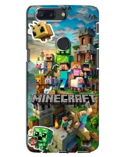 Чехол для OnePlus 5T с картинкой «Замок Minecraft»