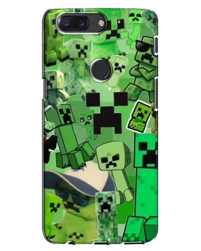 Чехол для OnePlus 5T с картинкой «Криперы Minecraft» Чехол для OnePlus 5T с картинкой «Криперы Minecraft»