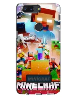 Чехол для OnePlus 5T с картинкой «Minecraft герои игры»