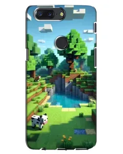 Чехол для OnePlus 5T с картинкой «Minecraft летний день»
