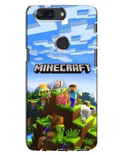 Чехол для OnePlus 5T с картинкой «Minecraft классический мир»