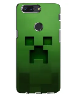 Чехол для OnePlus 5T с картинкой «Крипер микро-дизайн»