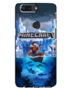 Чехол для OnePlus 5T с картинкой «Minecraft ледяной мир»