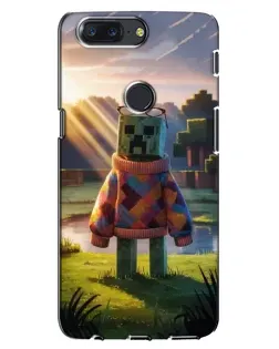 Чехол для OnePlus 5T с картинкой «Крипер в свитере»