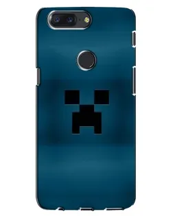 Чехол для OnePlus 5T с картинкой «Крипер текстура»
