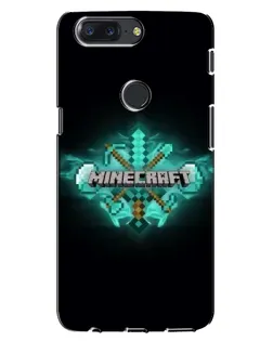 Чехол для OnePlus 5T с картинкой «Minecraft Diamond лого»