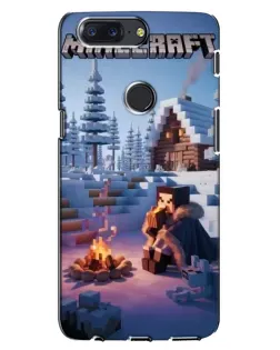 Чехол для OnePlus 5T с картинкой «Зимний Minecraft»