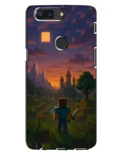 Чехол для OnePlus 5T с картинкой «Стив у башни»