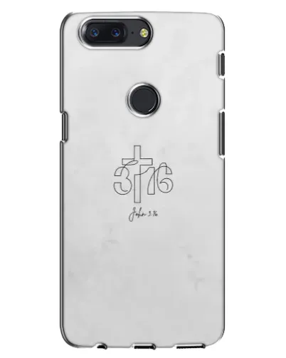 Чехол для OnePlus 5T с картинкой «Иоанна 3:16 Крест»