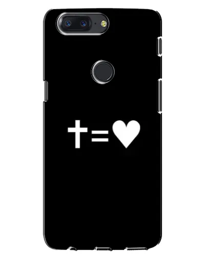 Чехол для OnePlus 5T с картинкой «Крест и Сердце»