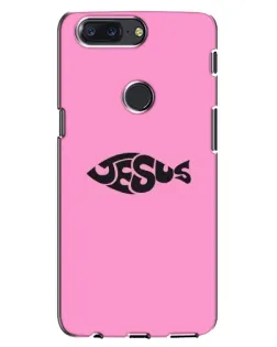 Чехол для OnePlus 5T с картинкой «Розовый символ  Jesus»