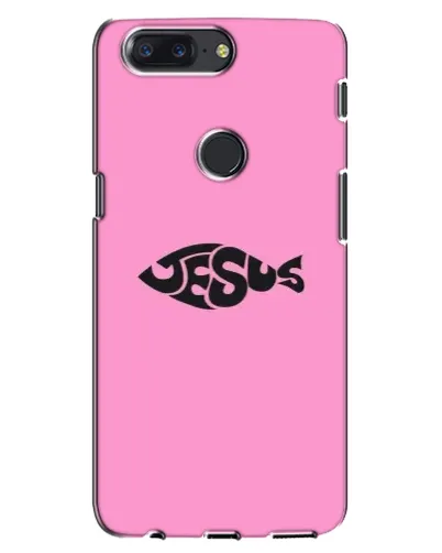 Чехол для OnePlus 5T с картинкой «Розовый символ  Jesus»