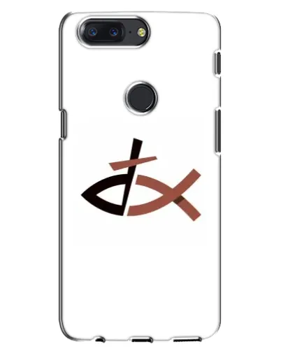 Чехол для OnePlus 5T с картинкой «Рыба и крест»