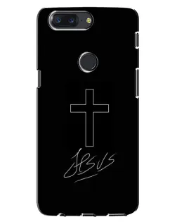 Чехол для OnePlus 5T с картинкой «Графический крест Jesus» Чехол для OnePlus 5T с картинкой «Графический крест Jesus»