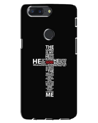 Чехол для OnePlus 5T с картинкой «Текстовый крест» Чехол для OnePlus 5T с картинкой «Текстовый крест»