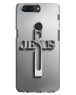 Чехол для OnePlus 5T с картинкой «Металлический крест Jesus» Чехол для OnePlus 5T с картинкой «Металлический крест Jesus»