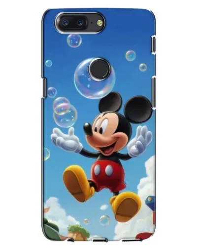 Чохол для OnePlus 5T з картинкою «Mickey та мильні бульбашки»