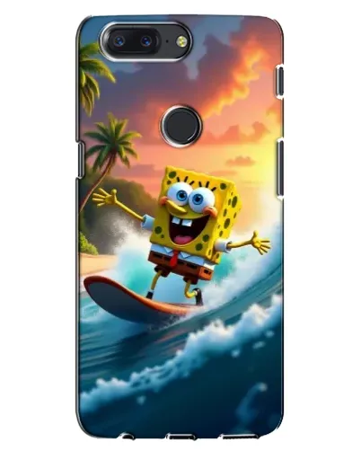 Чехол для OnePlus 5T с картинкой «Губка Боб серфингист» Чехол для OnePlus 5T с картинкой «Губка Боб серфингист»