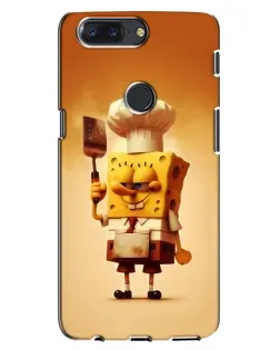 Чехол для OnePlus 5T с картинкой «Губка Боб повар»