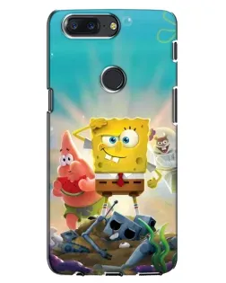 Чехол для OnePlus 5T с картинкой «Спанч Боб победитель»