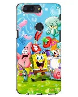 Чохол для OnePlus 5T з картинкою «Губка Боб та друзі»