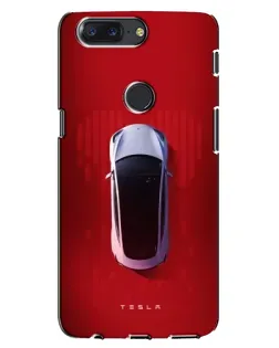 Чохол для OnePlus 5T з картинкою «Tesla Top View»
