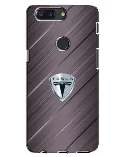 Чохол для OnePlus 5T з картинкою «Металева текстура Tesla»