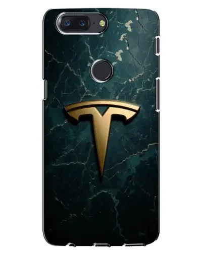 Чохол для OnePlus 5T з картинкою «Мармурова Tesla Gold»