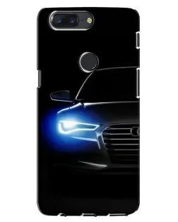 Чохол для OnePlus 5T з картинкою «Неоновий погляд Audi»