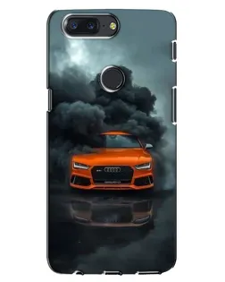 Чохол для OnePlus 5T з картинкою «Audi у хмарах диму»