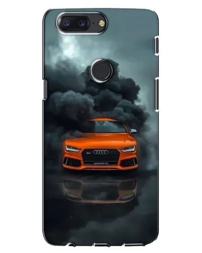 Чохол для OnePlus 5T з картинкою «Audi у хмарах диму»