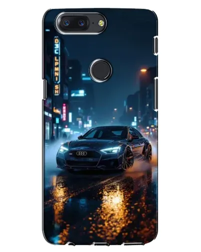 Чохол для OnePlus 5T з картинкою «Нічне місто та Audi»