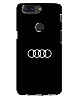 Чохол для OnePlus 5T з картинкою «Audi White Logo»
