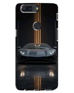 Чохол для OnePlus 5T з картинкою «Lamborghini золоті лінії»