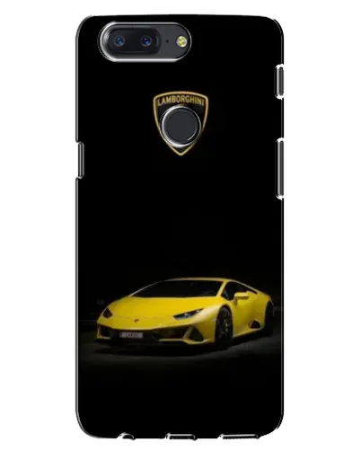 Чохол для OnePlus 5T з картинкою «Lamborghini жовтий акцент»